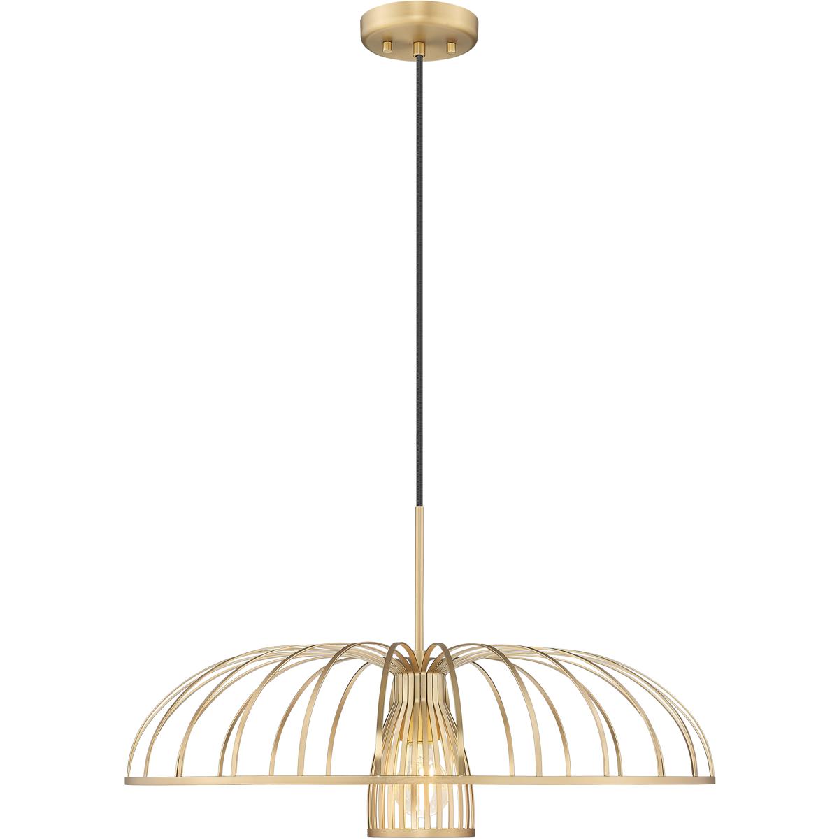 Z-Lite 623P24-MGLD Valencia 1 Light 24 inch Modern Gold Pendant Ceiling Light