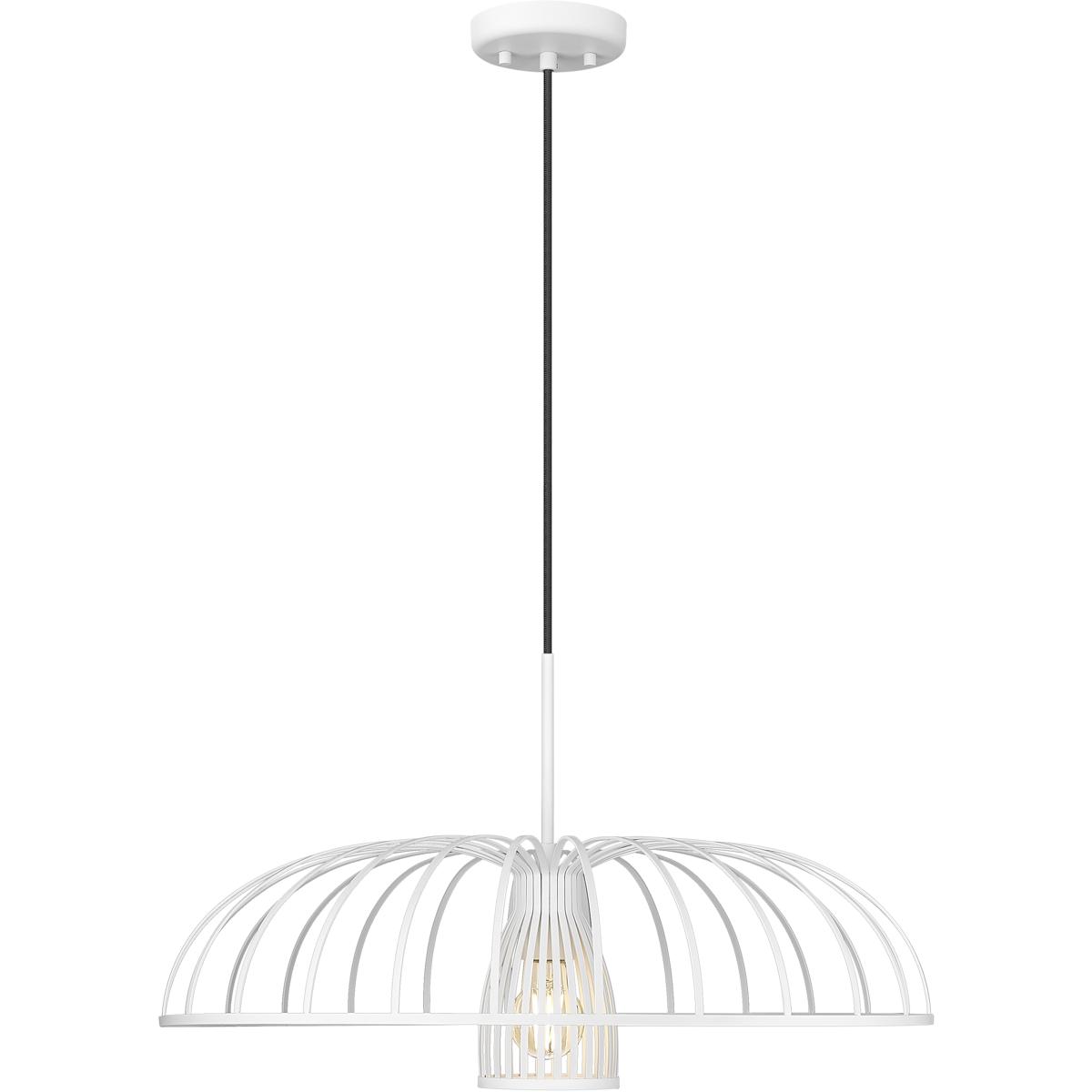 Z-Lite 623P24-TXWH Valencia 1 Light 24 inch Texture White Pendant Ceiling Light in Textured White