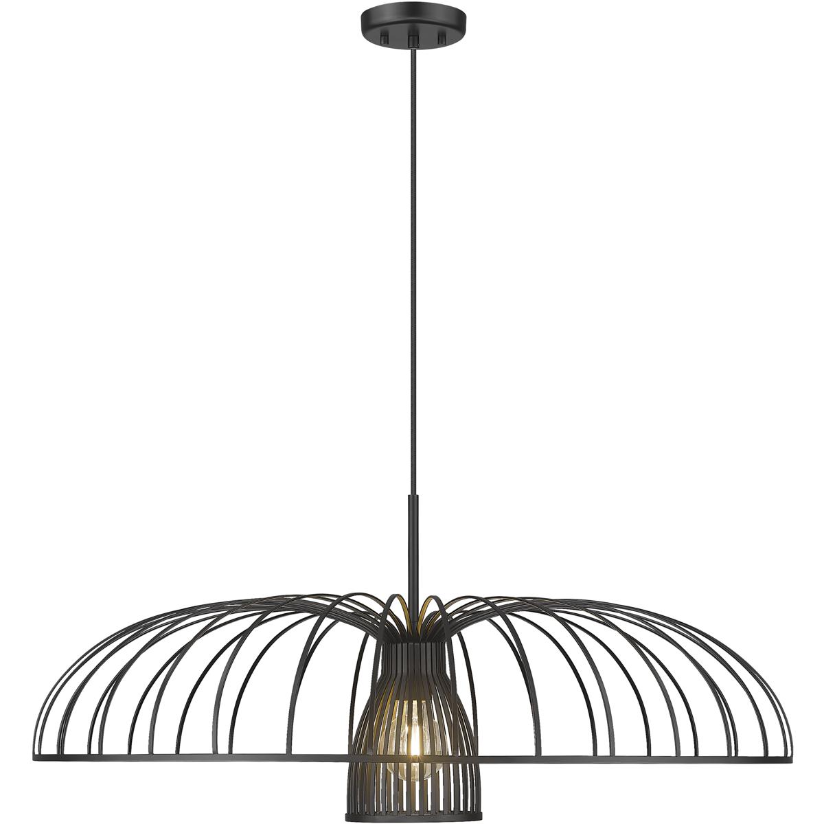 Z-Lite 623P35-MB Valencia 1 Light 35 inch Matte Black Pendant Ceiling Light