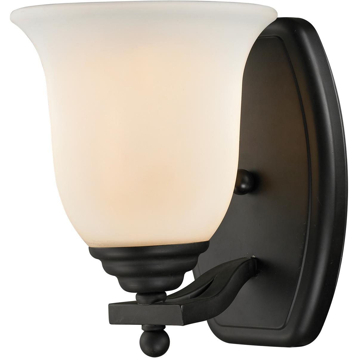 Z-Lite 703-1V-MB Lagoon 1 Light 7.5 inch Matte Black Vanity Wall Light