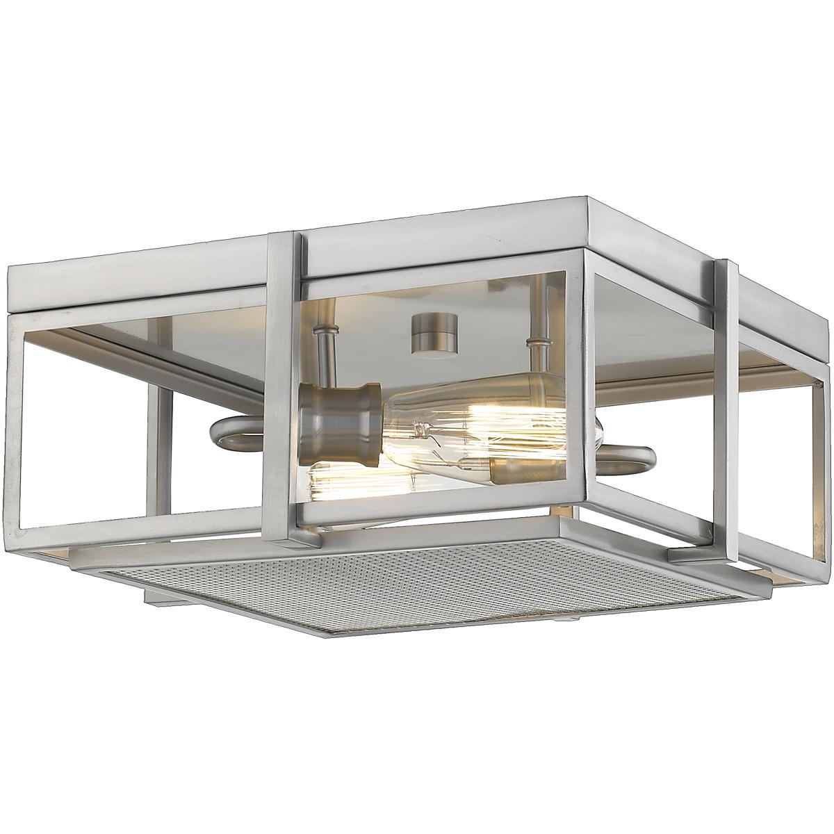 Z-Lite 724F13-BN Halcyon 2 Light 13.75 inch Brushed Nickel Flush Mount Ceiling Light