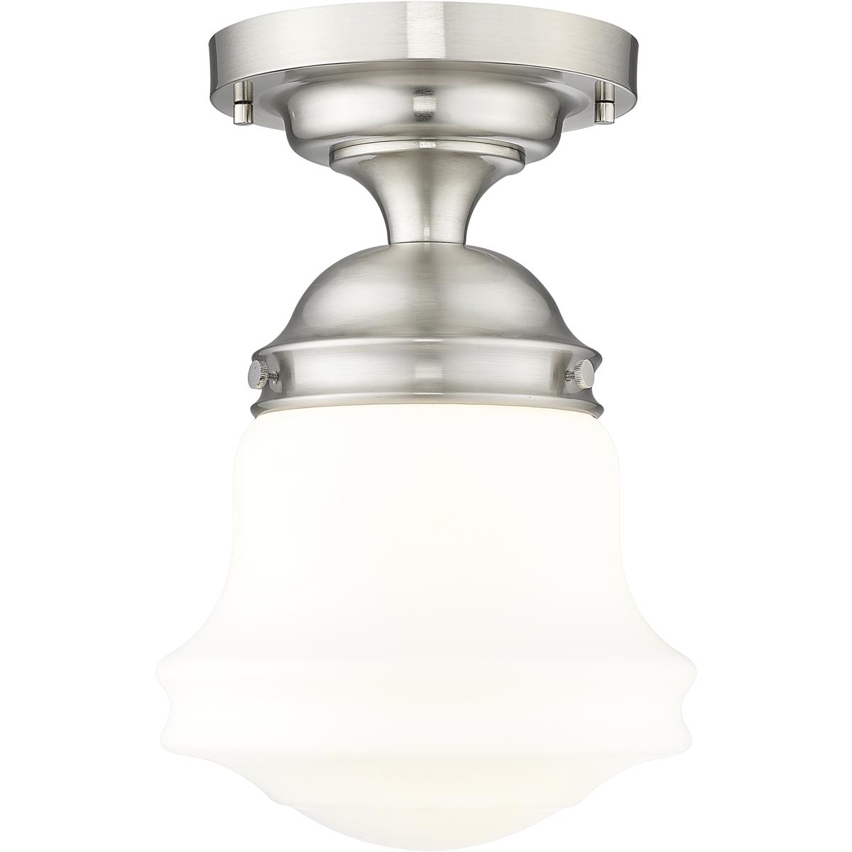 Z-Lite 735F10-BN Vaughn 1 Light 10.5 inch Brushed Nickel Flush Mount Ceiling Light