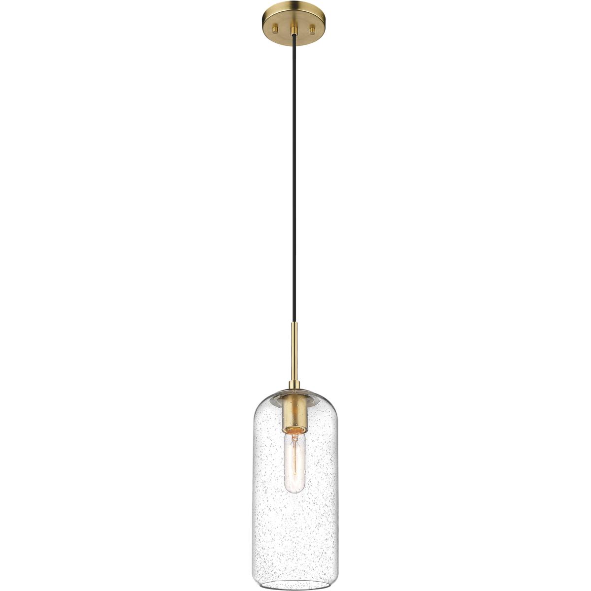 Z-Lite 738P17-HBR Monty 1 Light 5.25 inch Heritage Brass Pendant Ceiling Light