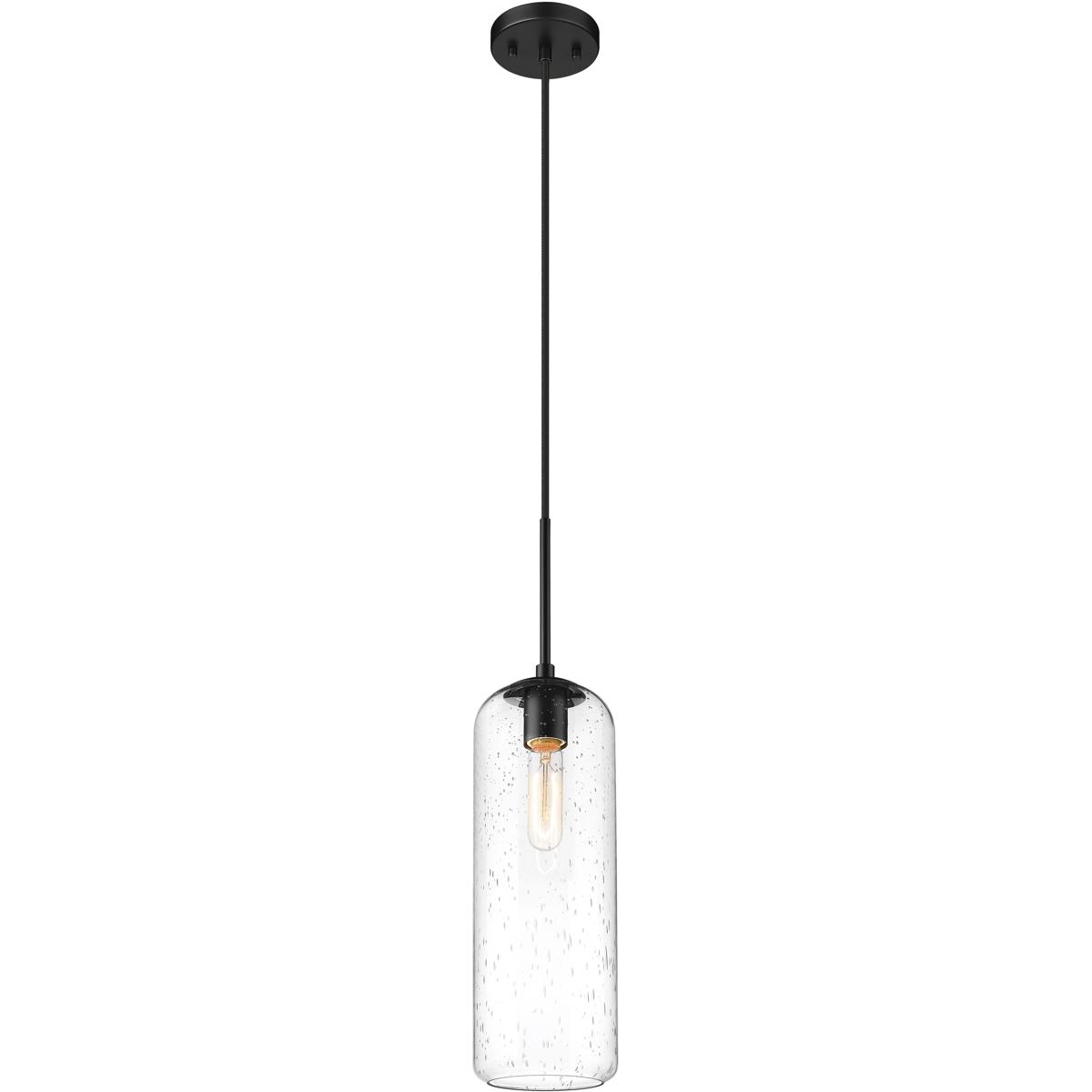 Z-Lite 738P22-MB Monty 1 Light 5.25 inch Matte Black Pendant Ceiling Light