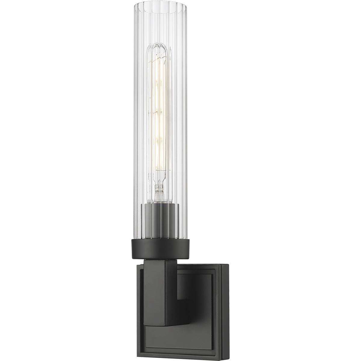 ZLite 7401SMB Beau Wall Sconce Wall Light in Matte Black