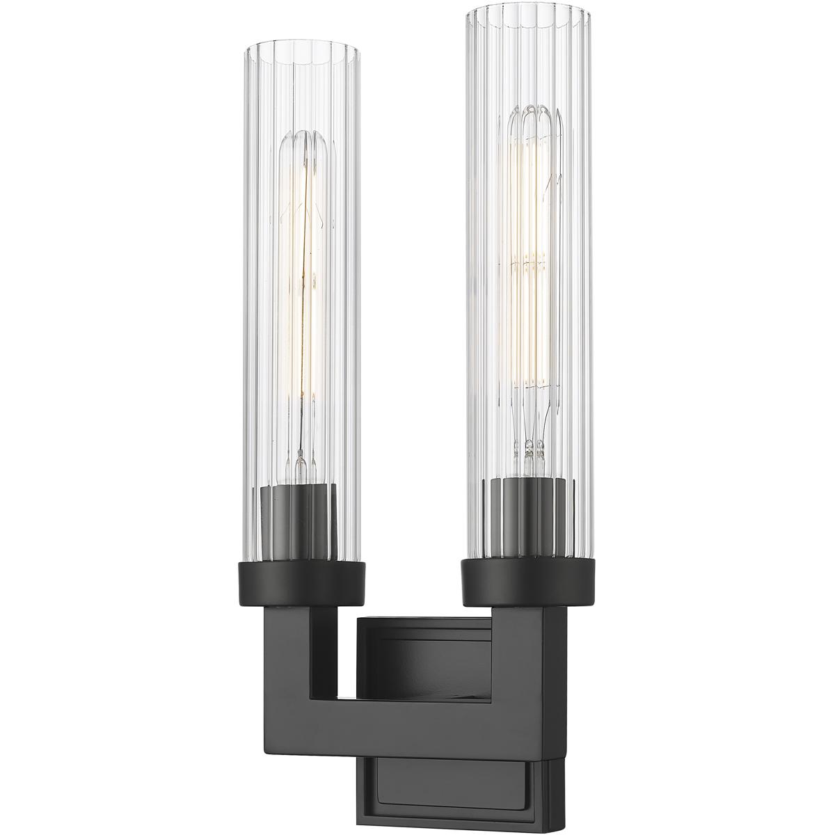 Z-Lite 740-2S-MB Beau Wall Sconce Wall Light in Matte Black