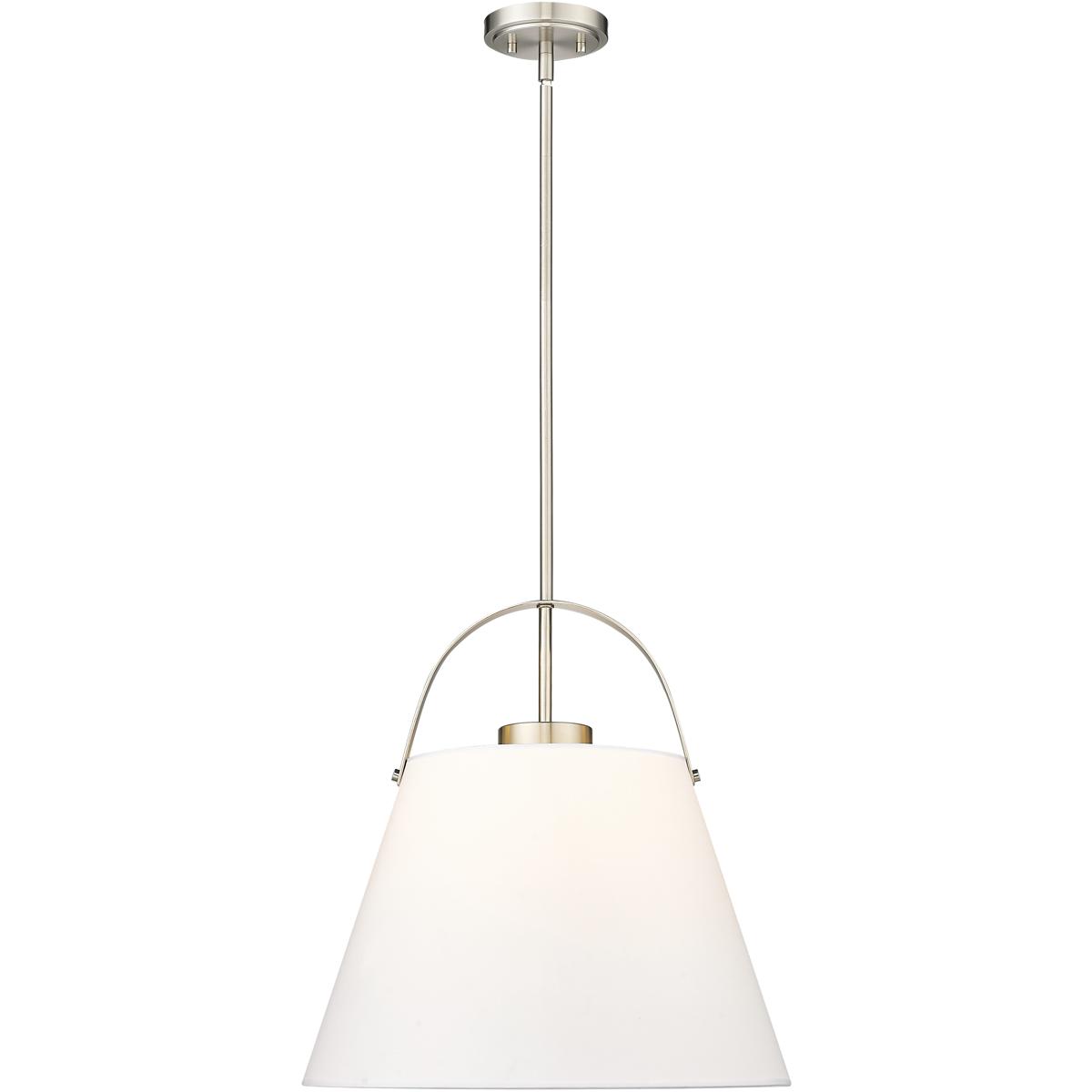 Z-Lite 743P18-BN Z-Studio 1 Light 18 inch Brushed Nickel Pendant Ceiling Light