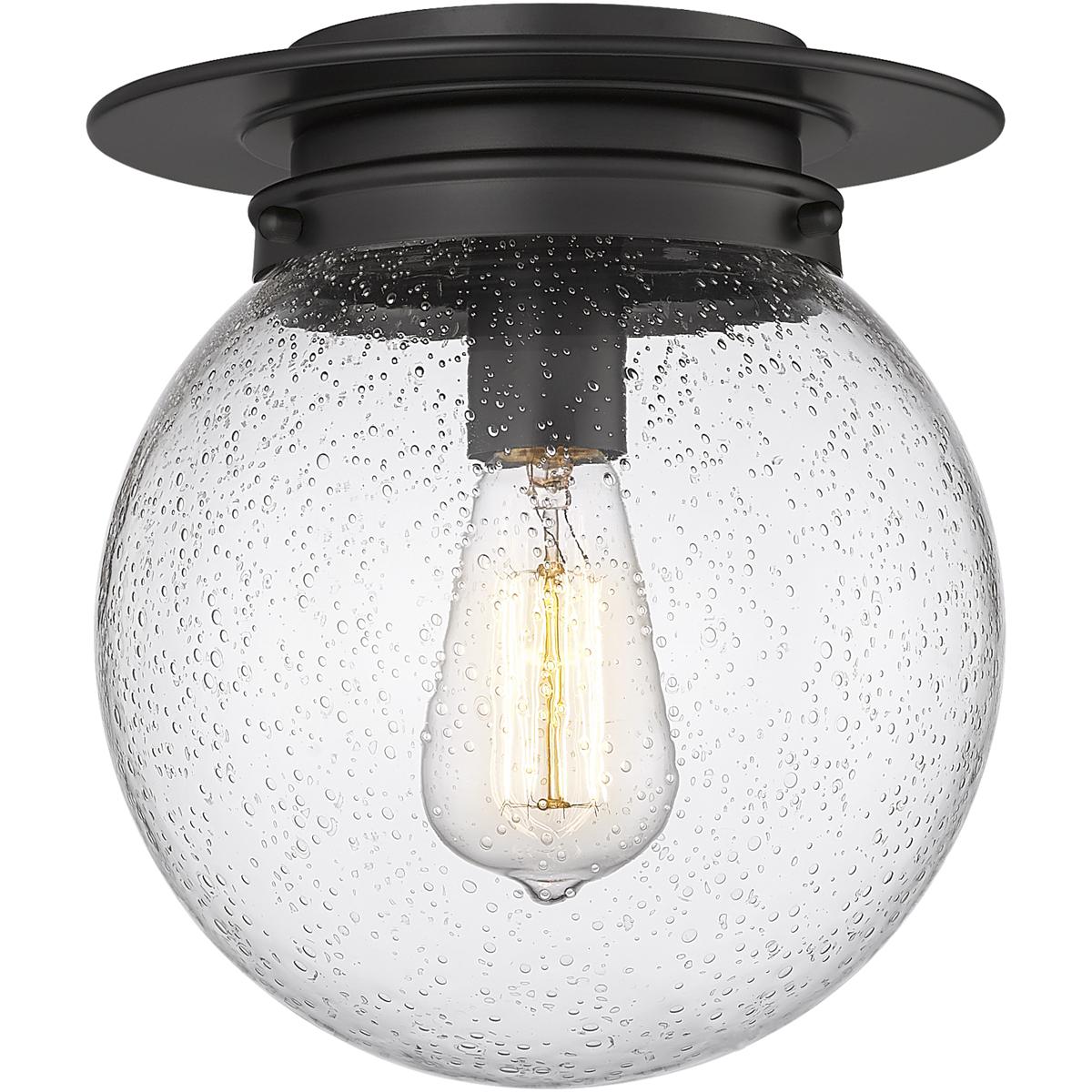 Z-Lite 7506F9-MB Calhoun 1 Light 9 inch Matte Black Flush Mount Ceiling Light