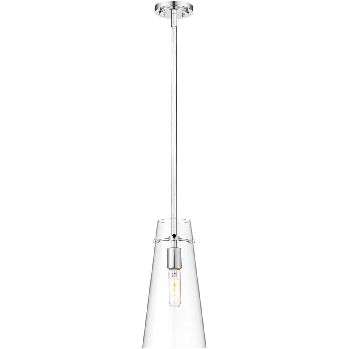 Z-Lite 7508P-ROD-CH Kira 1 Light 6.5 inch Chrome Pendant Ceiling Light