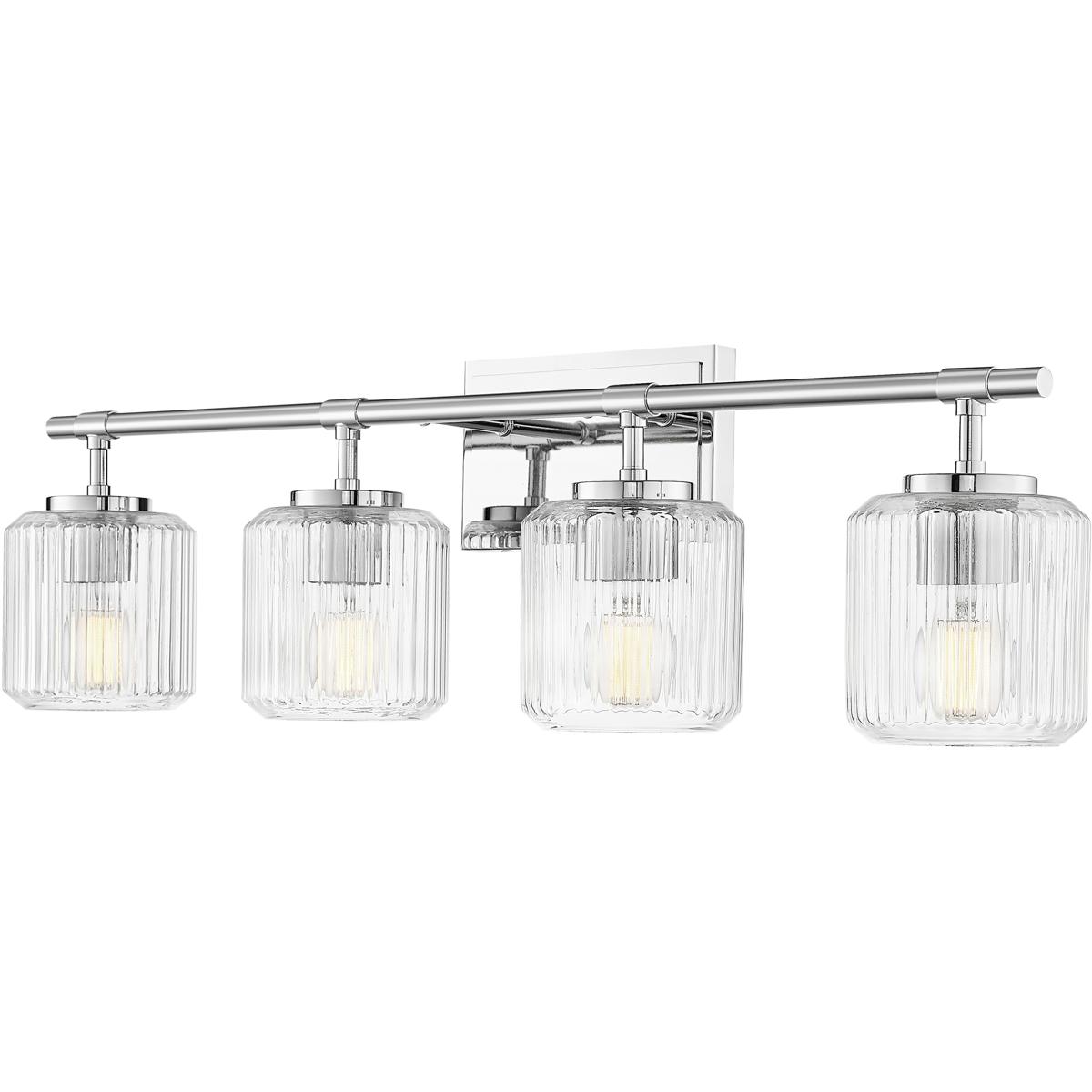 Z-Lite 7515-4V-CH Landon 4 Light 32 inch Chrome Vanity Wall Light
