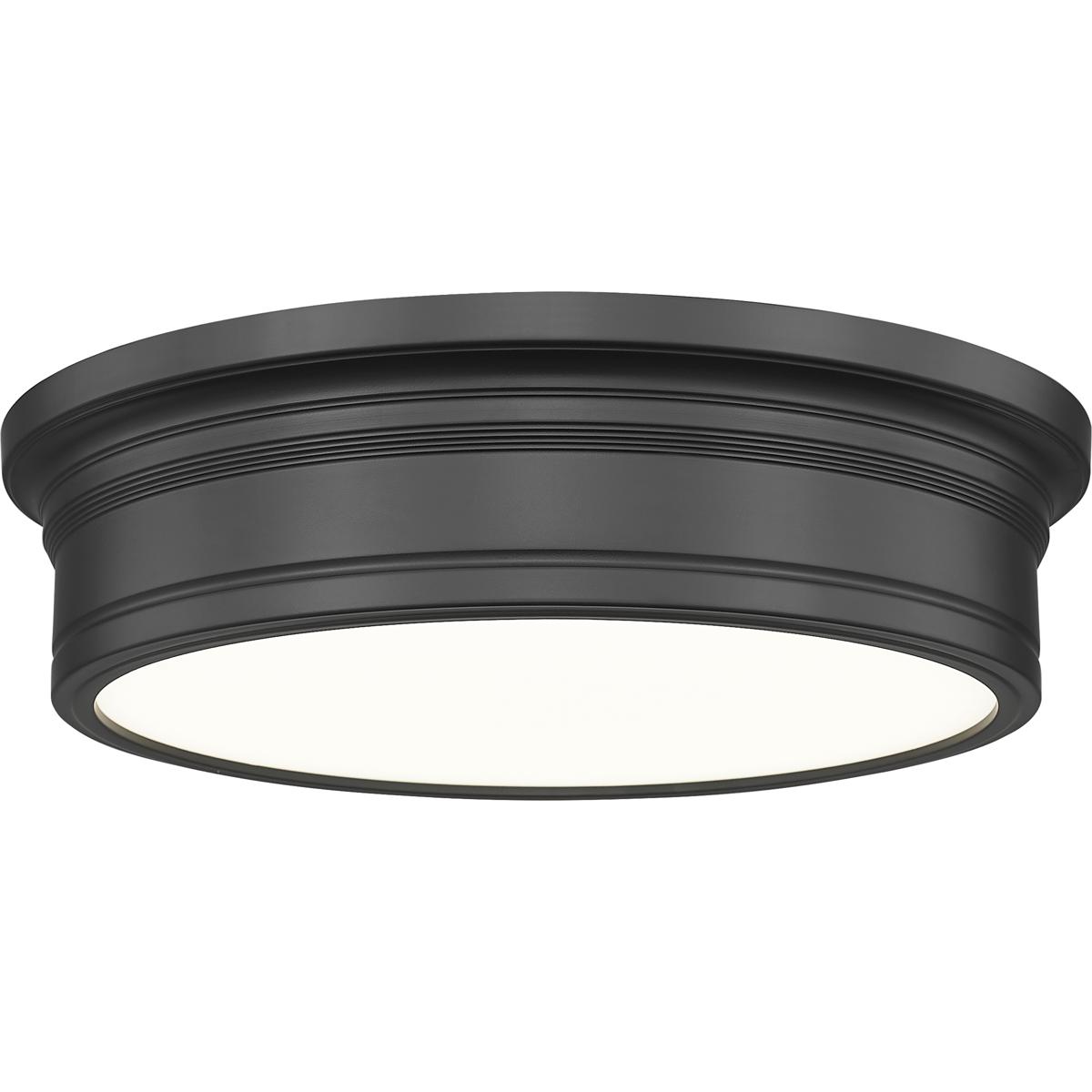 Z-Lite 7702F16-MB-LED Bentley LED 16 inch Matte Black Flush Mount Ceiling Light