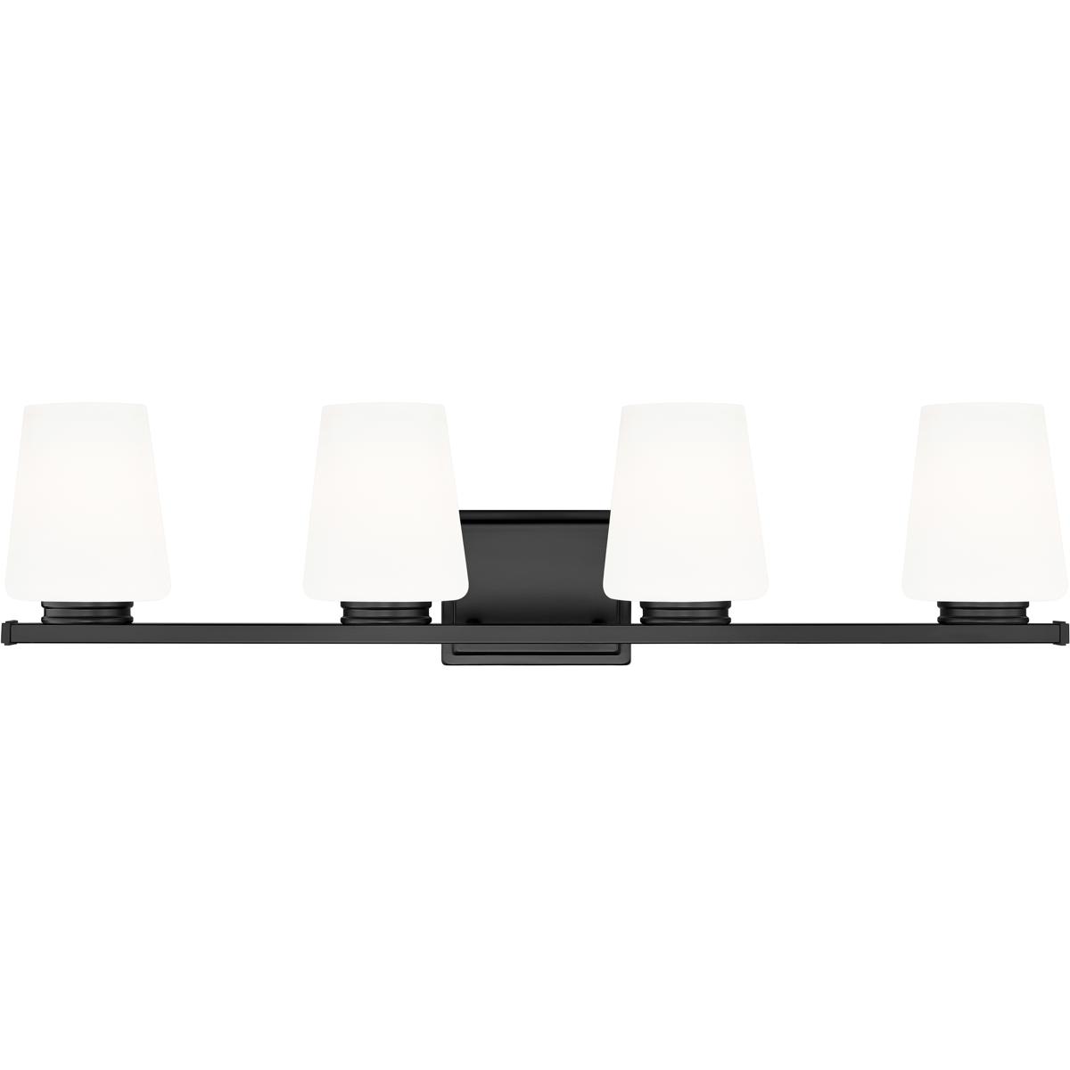 Z-Lite 7703-4V-MB Nextra 4 Light 32 inch Matte Black Bath Vanity Wall Light