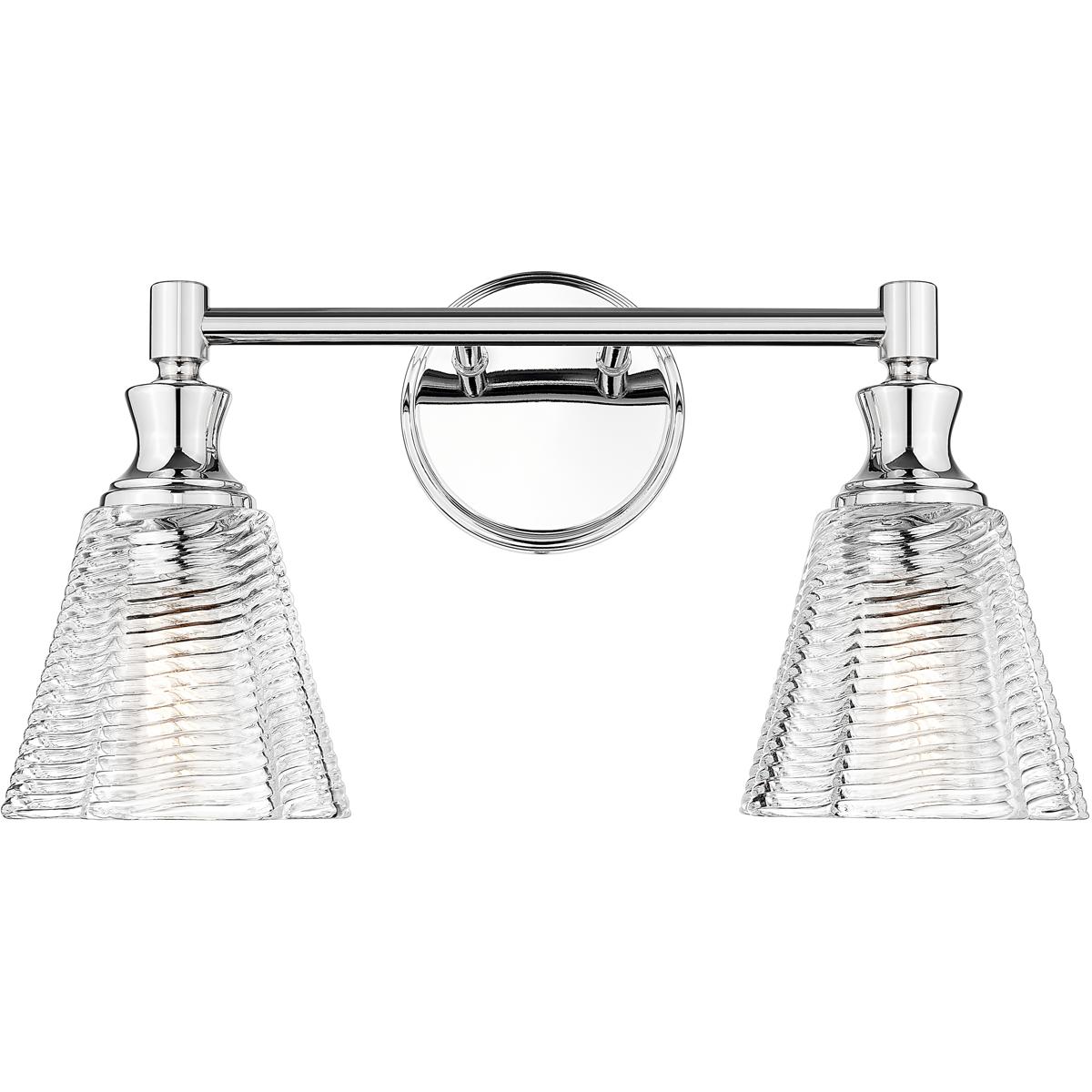 Z-Lite 7704-2V-CH Auden 2 Light 17.75 inch Chrome Bath Vanity Wall Light