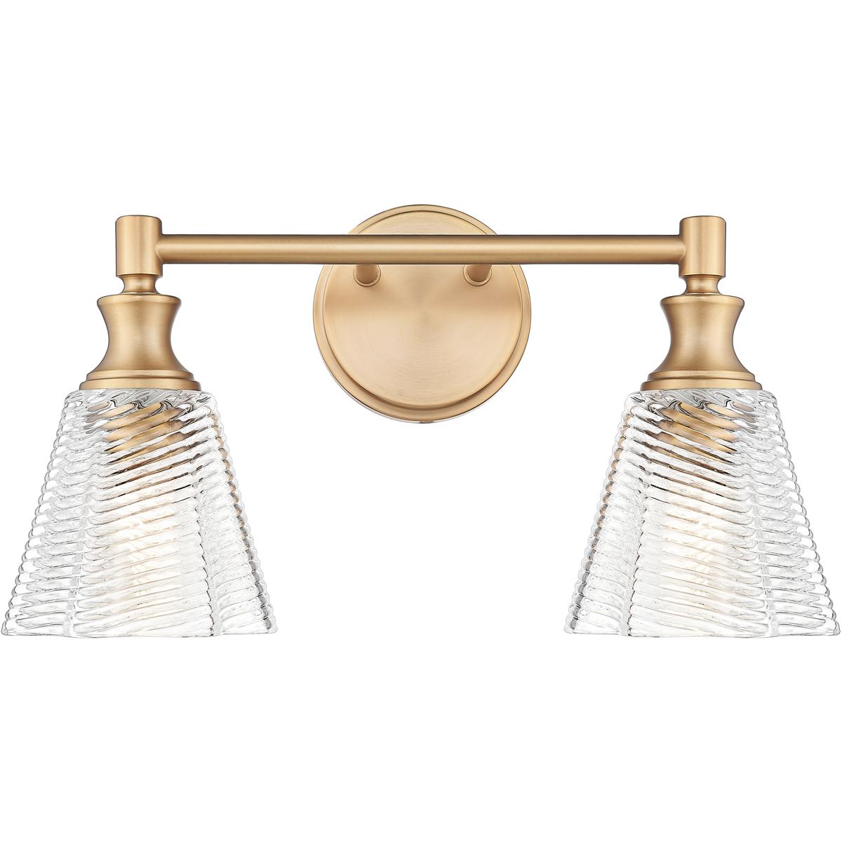 Z-Lite 7704-2V-MGLD Auden 2 Light 17.75 inch Modern Gold Bath Vanity Wall Light