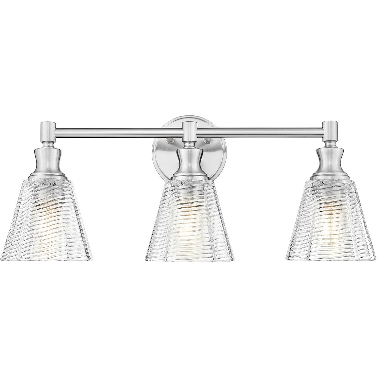 Z-Lite 7704-3V-BN Auden 3 Light 23.75 inch Brushed Nickel Bath Vanity Wall Light