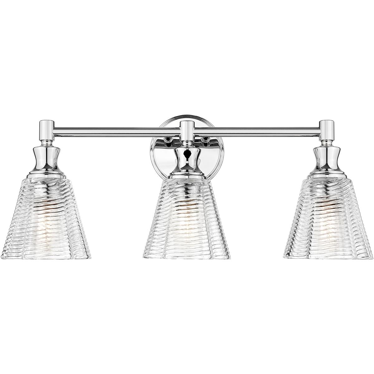 Z-Lite 7704-3V-CH Auden 3 Light 23.75 inch Chrome Bath Vanity Wall Light