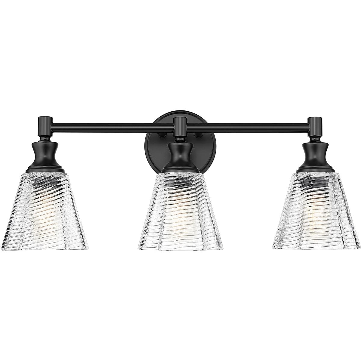 Z-Lite 7704-3V-MB Auden 3 Light 23.75 inch Matte Black Bath Vanity Wall Light