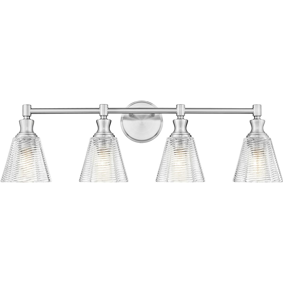 Z-Lite 7704-4V-BN Auden 4 Light 31.75 inch Brushed Nickel Bath Vanity Wall Light