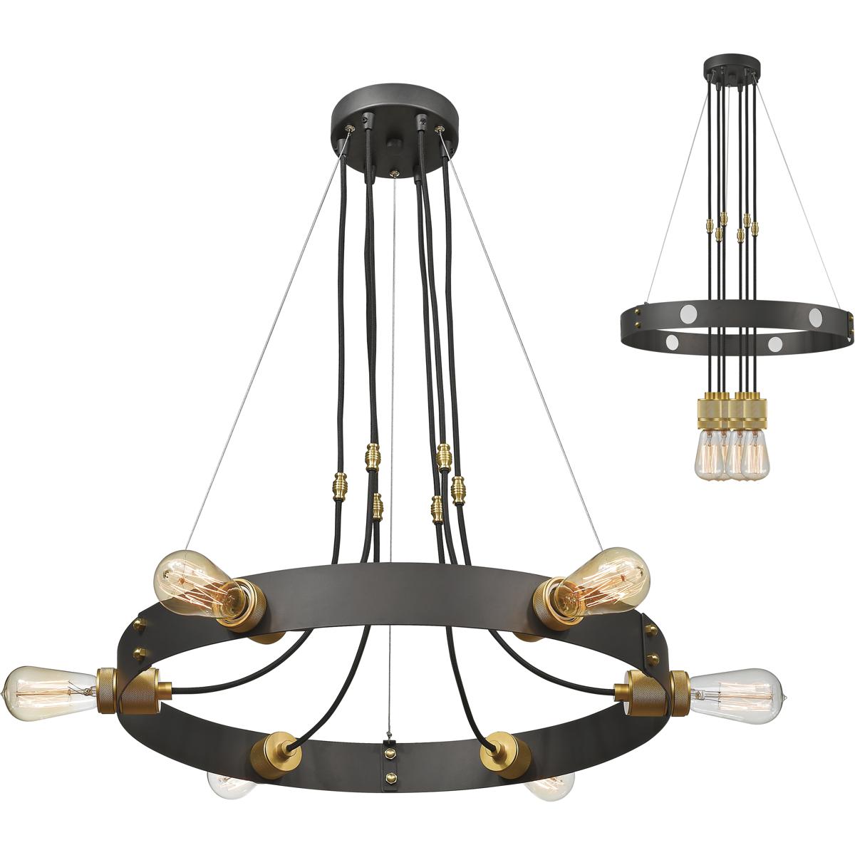 Z-Lite 8001-6C-BRZ Troubadour 6 Light 24 inch Bronze Chandelier Ceiling Light