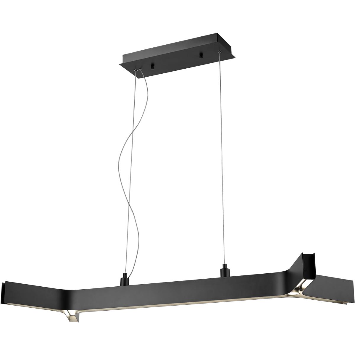 Z-Lite 8002-42MB-LED Arcano LED 44 inch Matte Black Linear Chandelier Ceiling Light