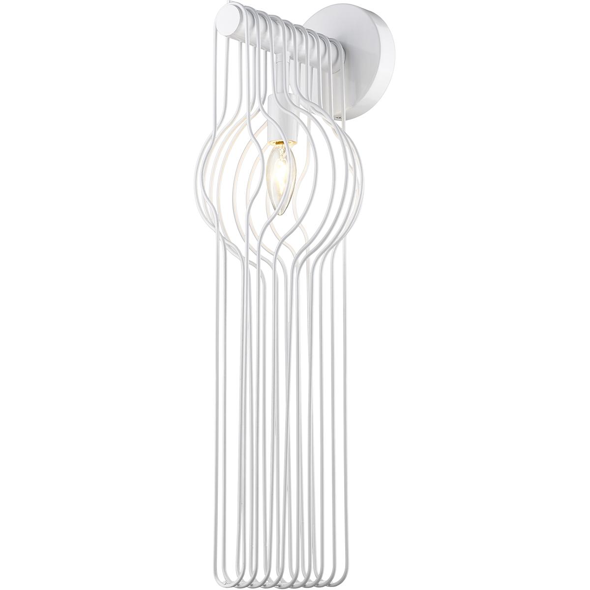 Z-Lite 801-1SL-WH Contour 1 Light 7.75 inch White Wall Sconce Wall Light