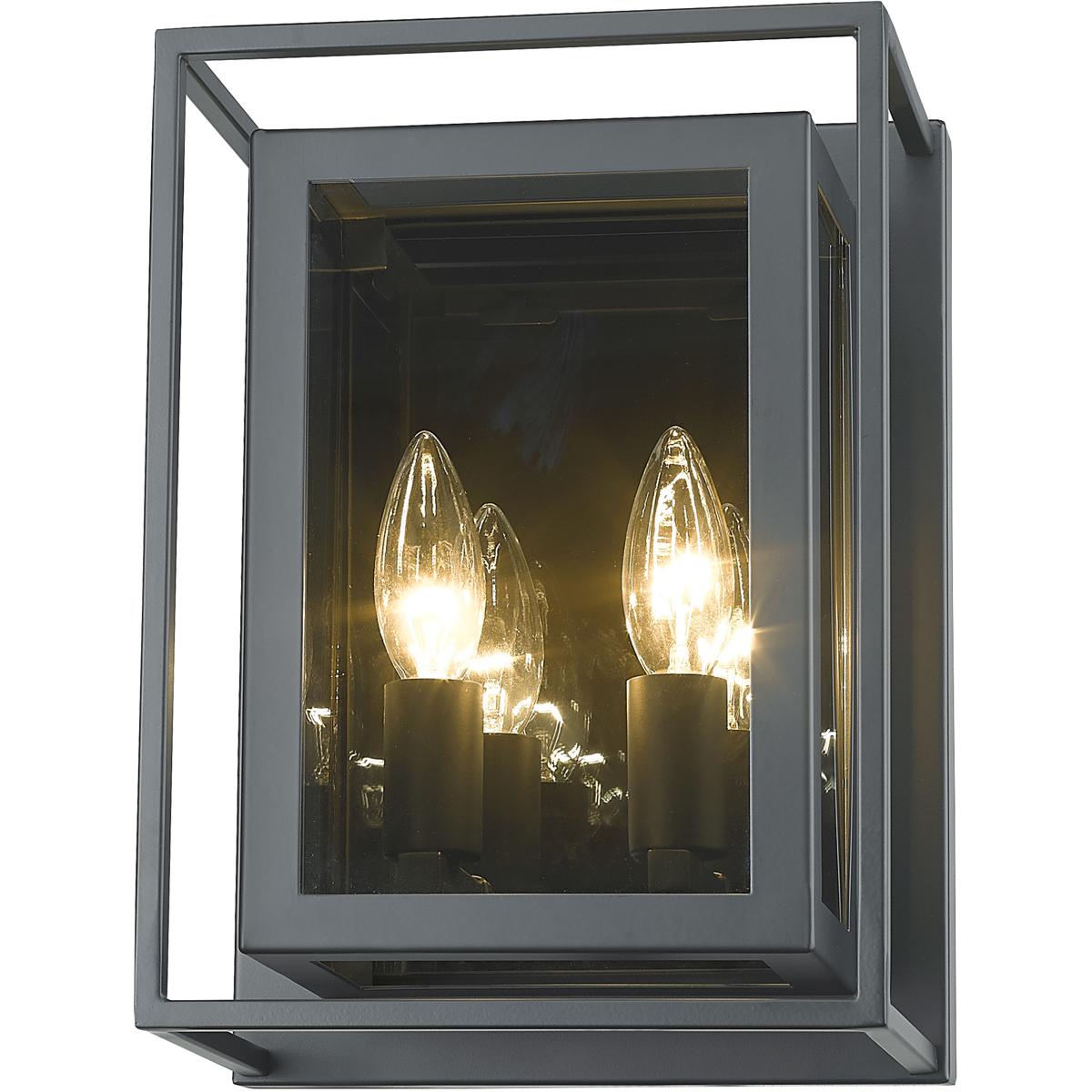 Z-Lite 802-2S-MC Infinity 2 Light 8.25 inch Misty Charcoal Wall Sconce Wall Light