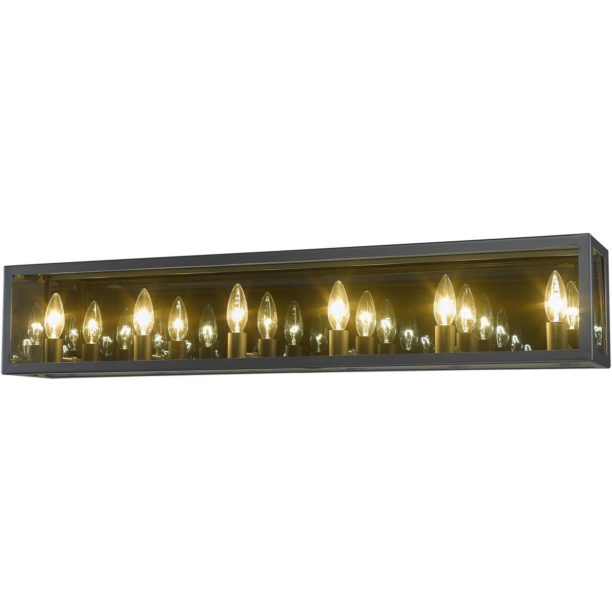 Z-Lite 802-6V-MC Infinity 6 Light 36 inch Misty Charcoal Vanity Wall Light