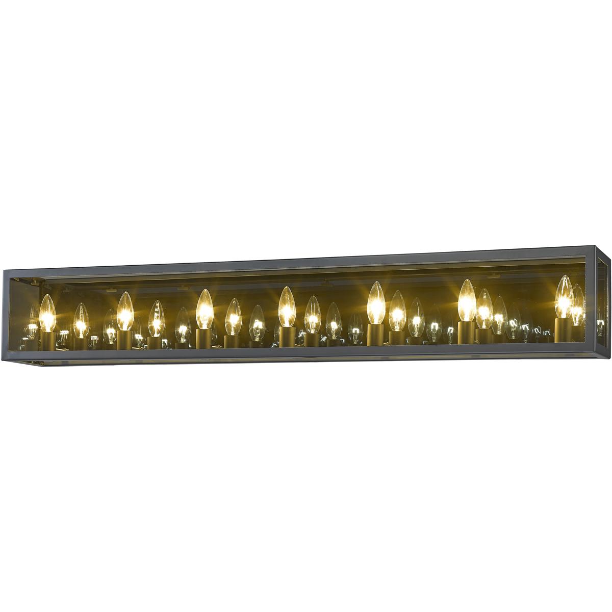 Z-Lite 802-7V-MC Infinity 7 Light 44 inch Misty Charcoal Vanity Wall Light