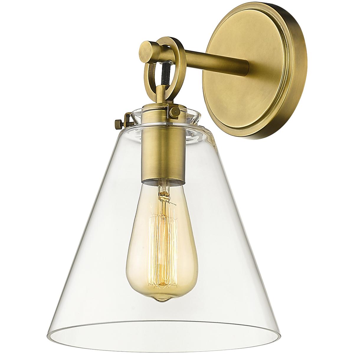 Z-Lite 806-1S-RB Harper 1 Light 8 inch Rubbed Brass Wall Sconce Wall Light
