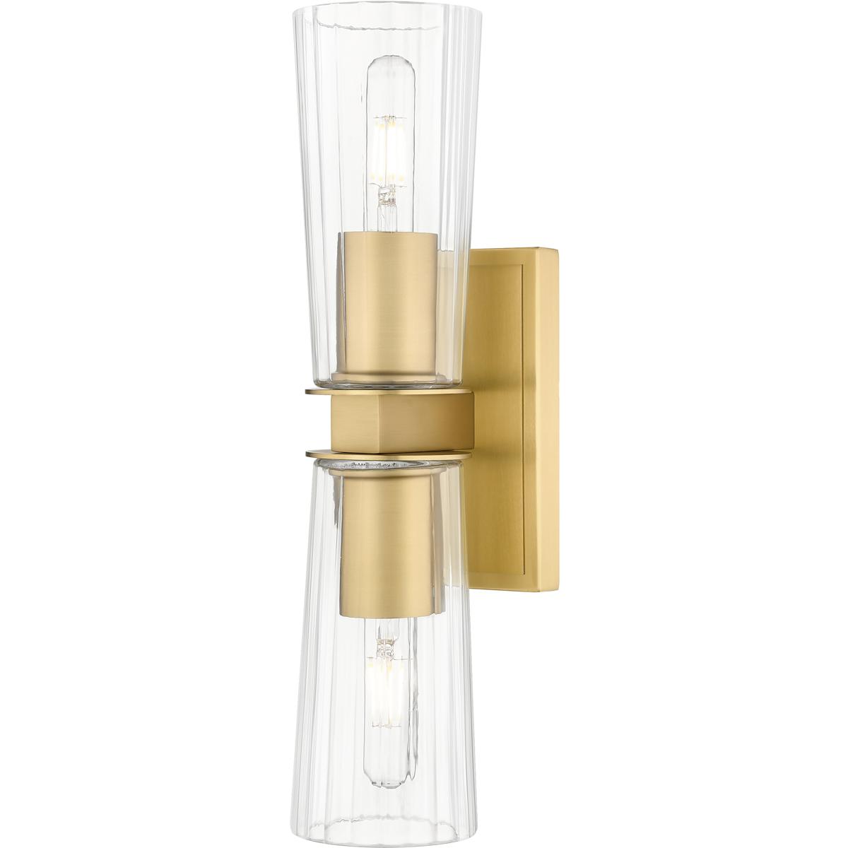 Z-Lite 826-2S-MGLD Titus 2 Light 4.5 inch Modern Gold Wall Sconce Wall Light
