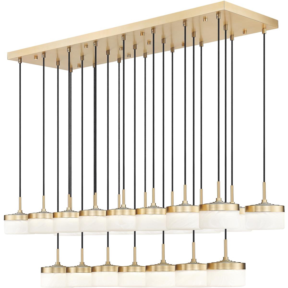 Z-Lite 827P6-23L-MGLD-LED Renaud LED 58.75 inch Modern Gold Linear Chandelier Ceiling Light