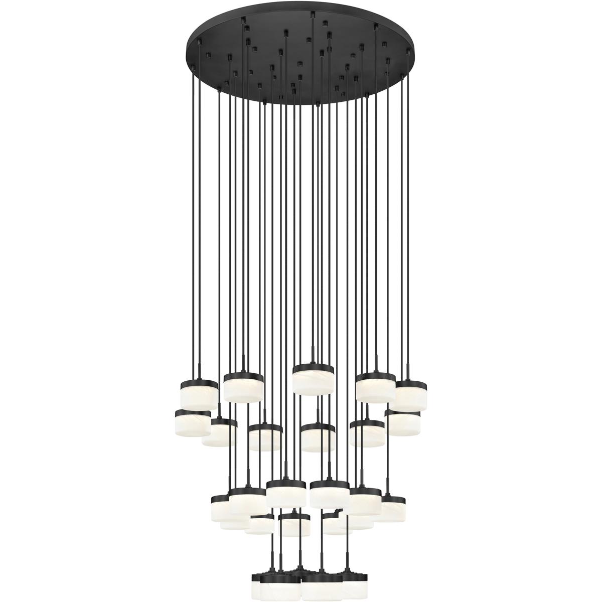 Z-Lite 827P6-27R-MB-LED Renaud LED 40.75 inch Matte Black Chandelier Ceiling Light