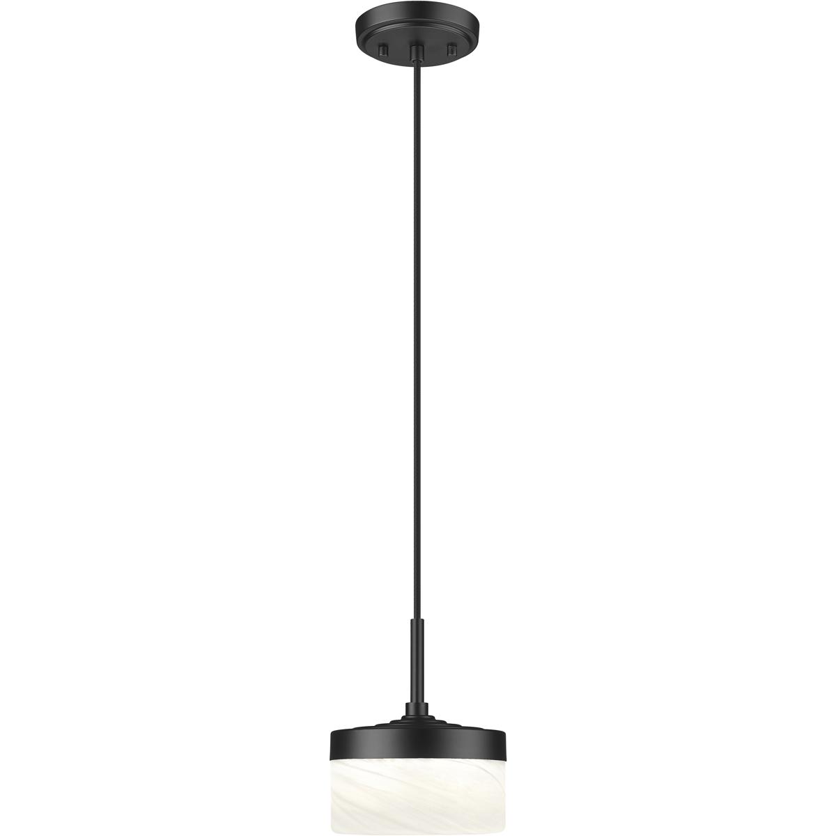 Z-Lite 827P6-MB-LED Renaud LED 6.75 inch Matte Black Pendant Ceiling Light