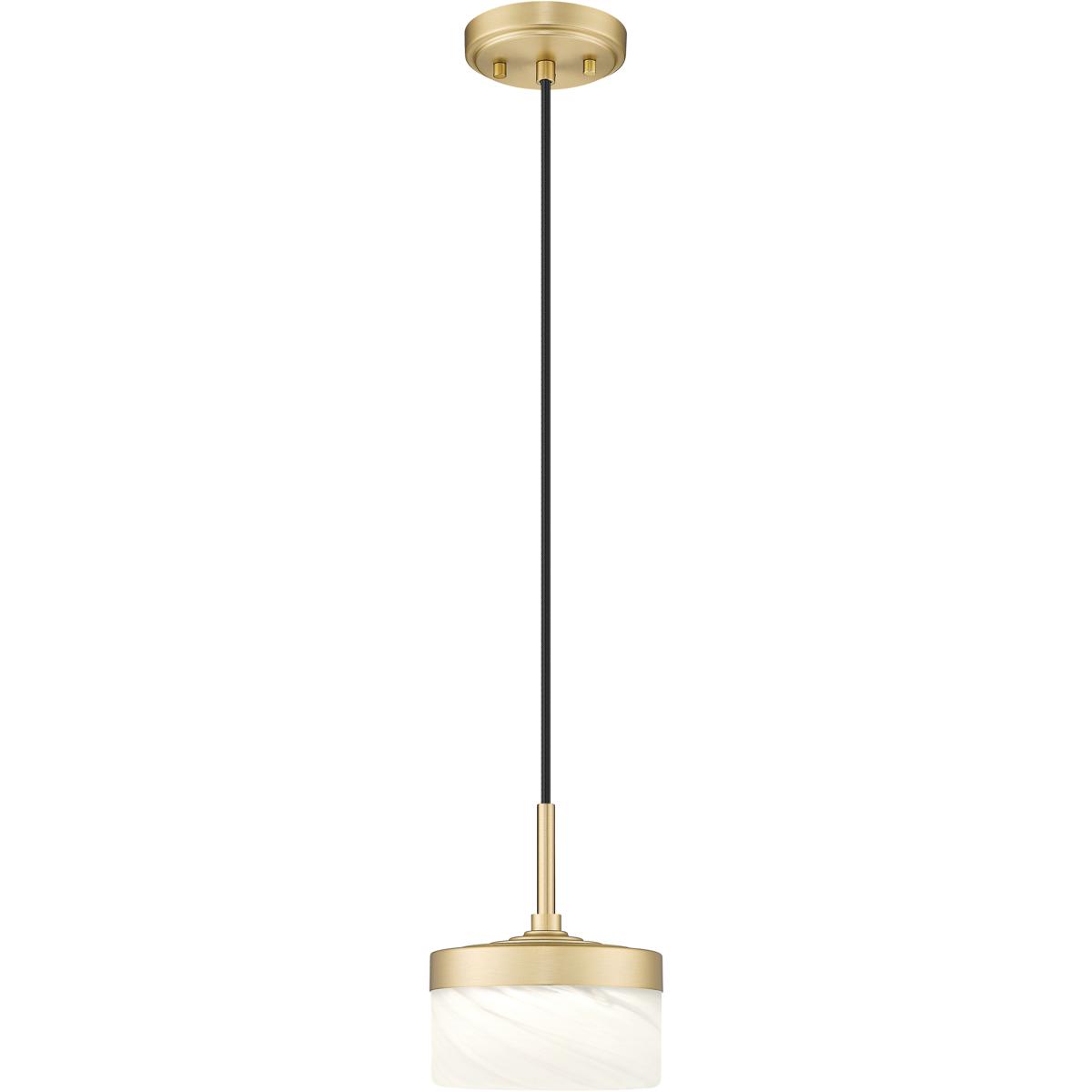 Z-Lite 827P6-MGLD-LED Renaud LED 6.75 inch Modern Gold Pendant Ceiling Light