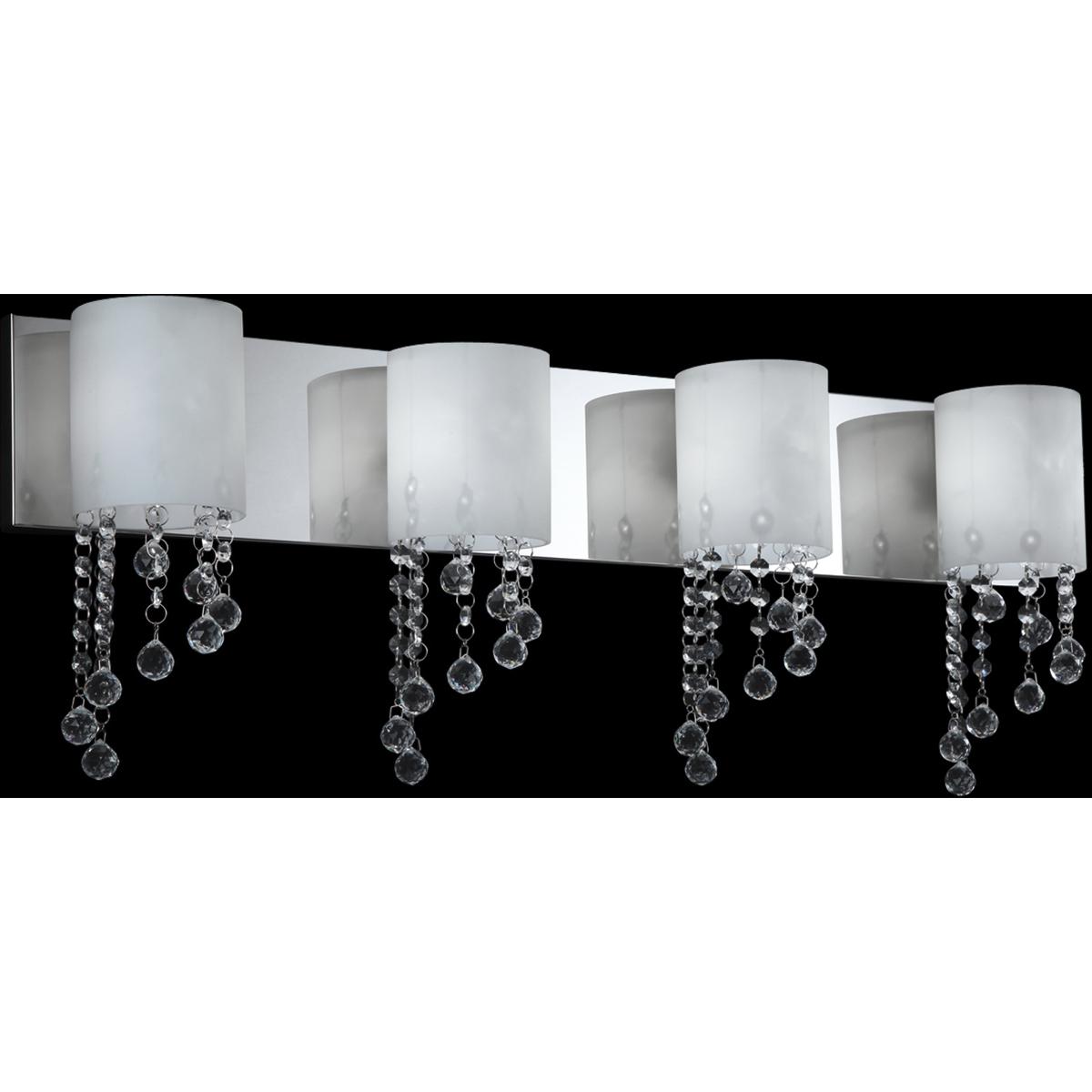 Z-Lite 871CH-4V-LED Jewel LED 30.75 inch Chrome Vanity Wall Light