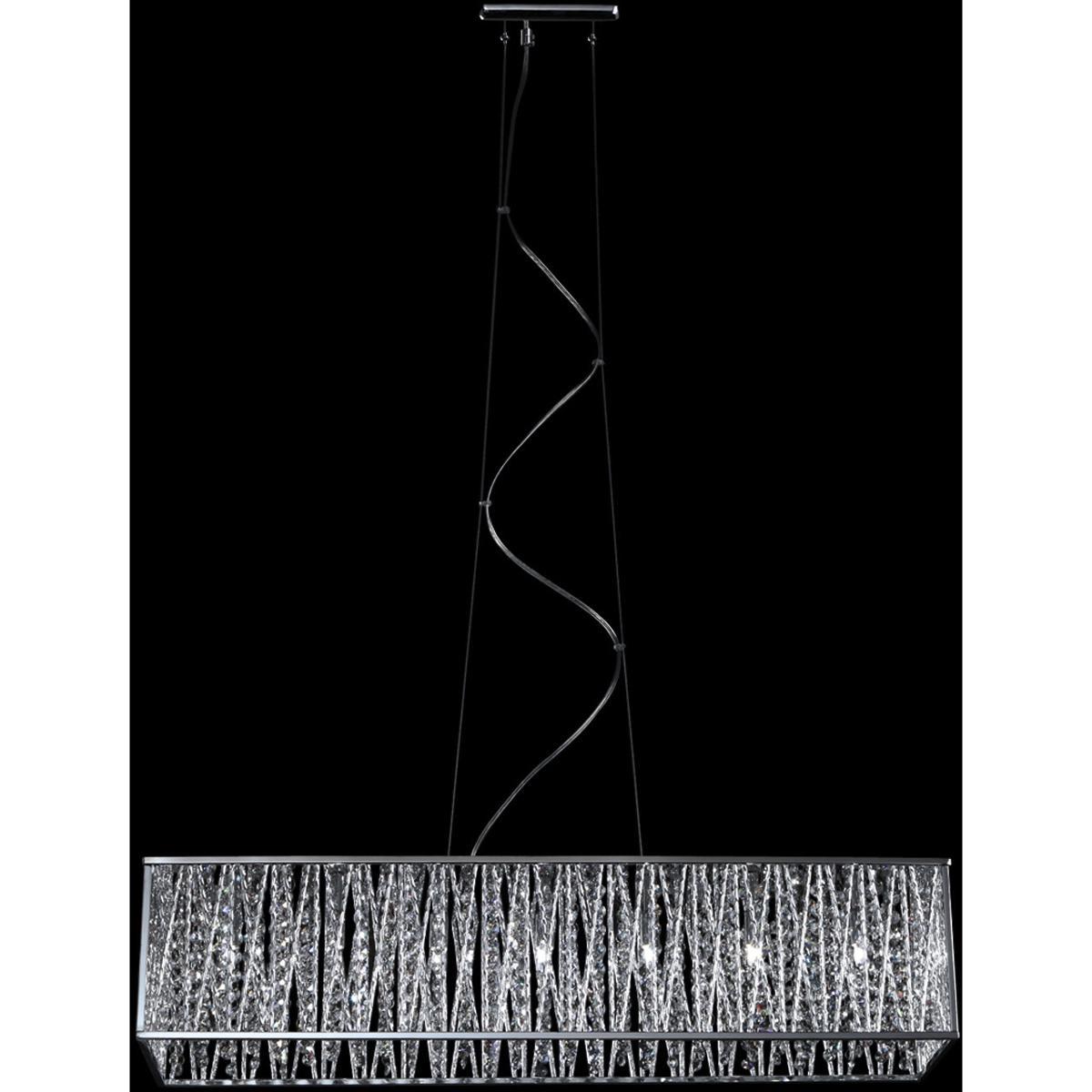Z-Lite 872CH-34 Terra 7 Light 33.75 inch Chrome Linear Chandelier Ceiling Light
