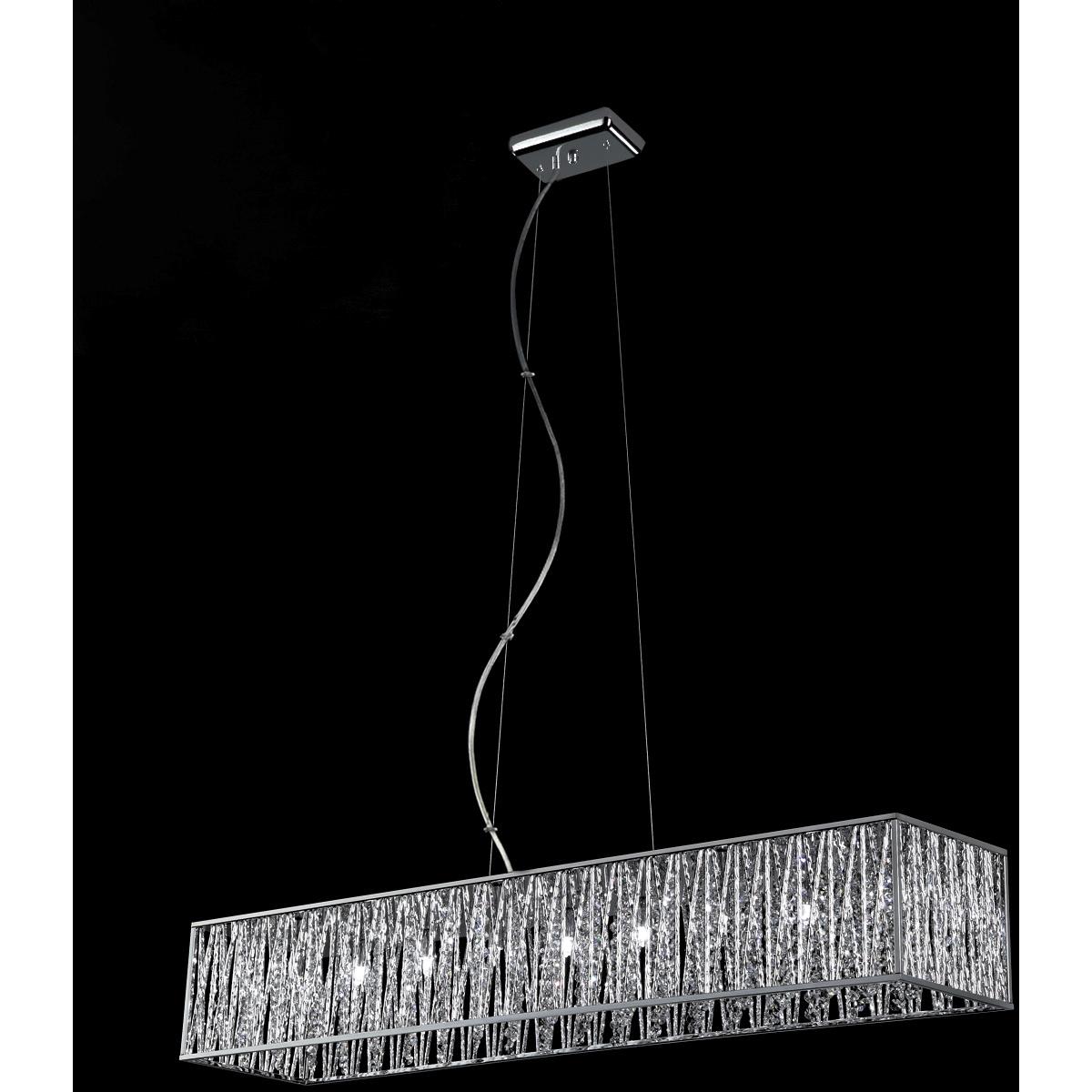 Z-Lite 872CH-45 Terra 9 Light 46 inch Chrome Linear Chandelier Ceiling Light