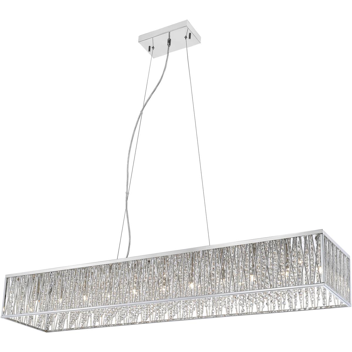 Z-Lite 872CH-56 Terra 11 Light 56.5 inch Chrome Billiard Light Ceiling Light