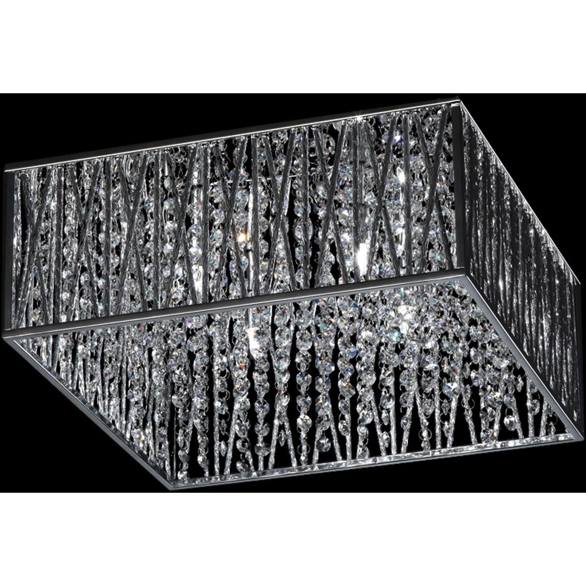 Z-Lite 872CH-F Terra 4 Light 16.25 inch Chrome Flush Mount Ceiling Light
