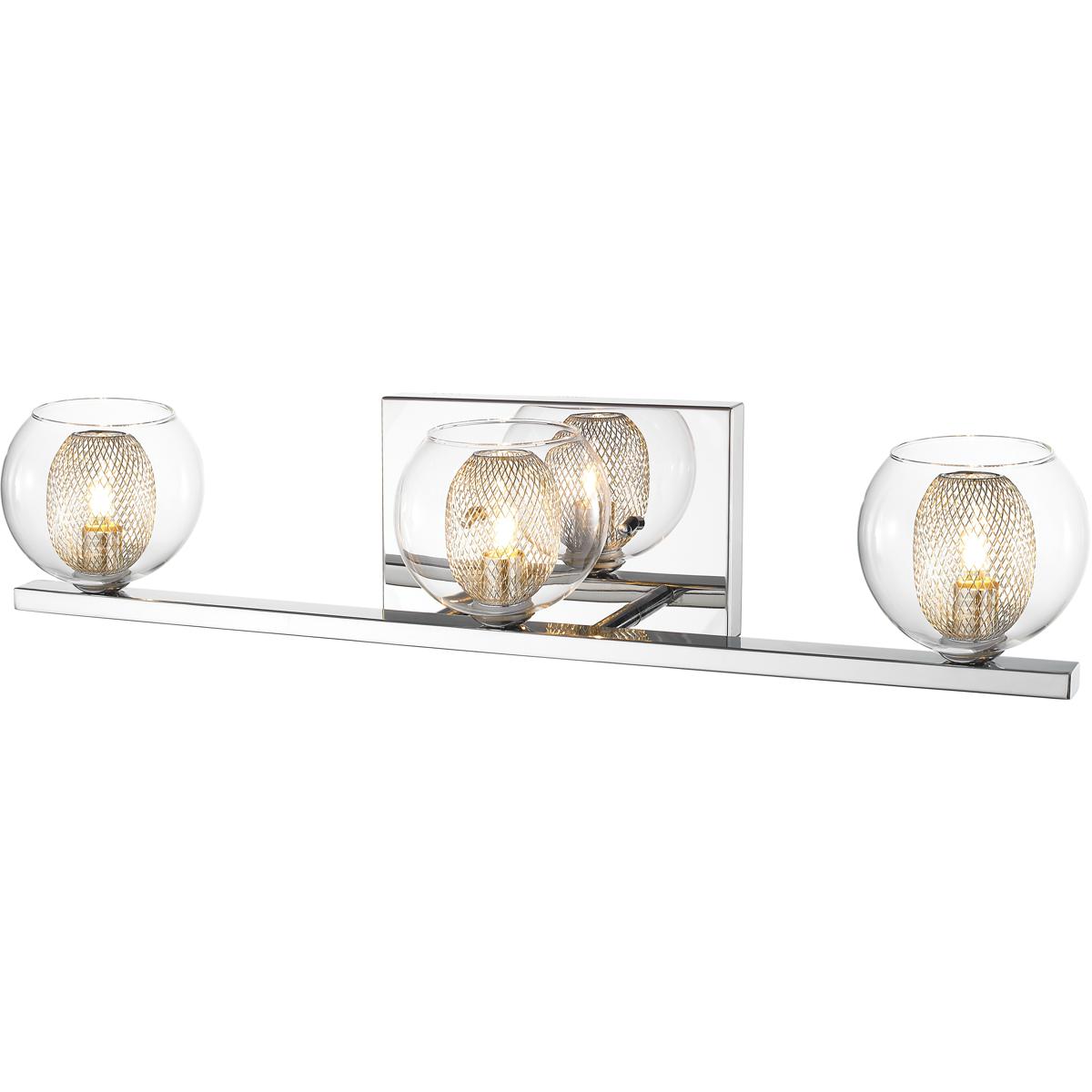 Z-Lite 905-3V Auge 3 Light 23.23 inch Chrome Vanity Wall Light in G9