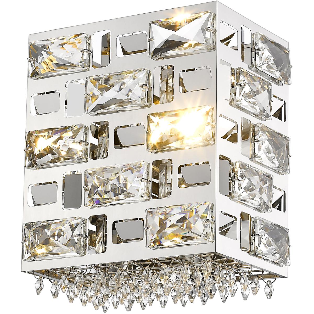 Z-Lite 912-1S-CH Aludra 1 Light 8 inch Chrome Wall Sconce Wall Light in G9