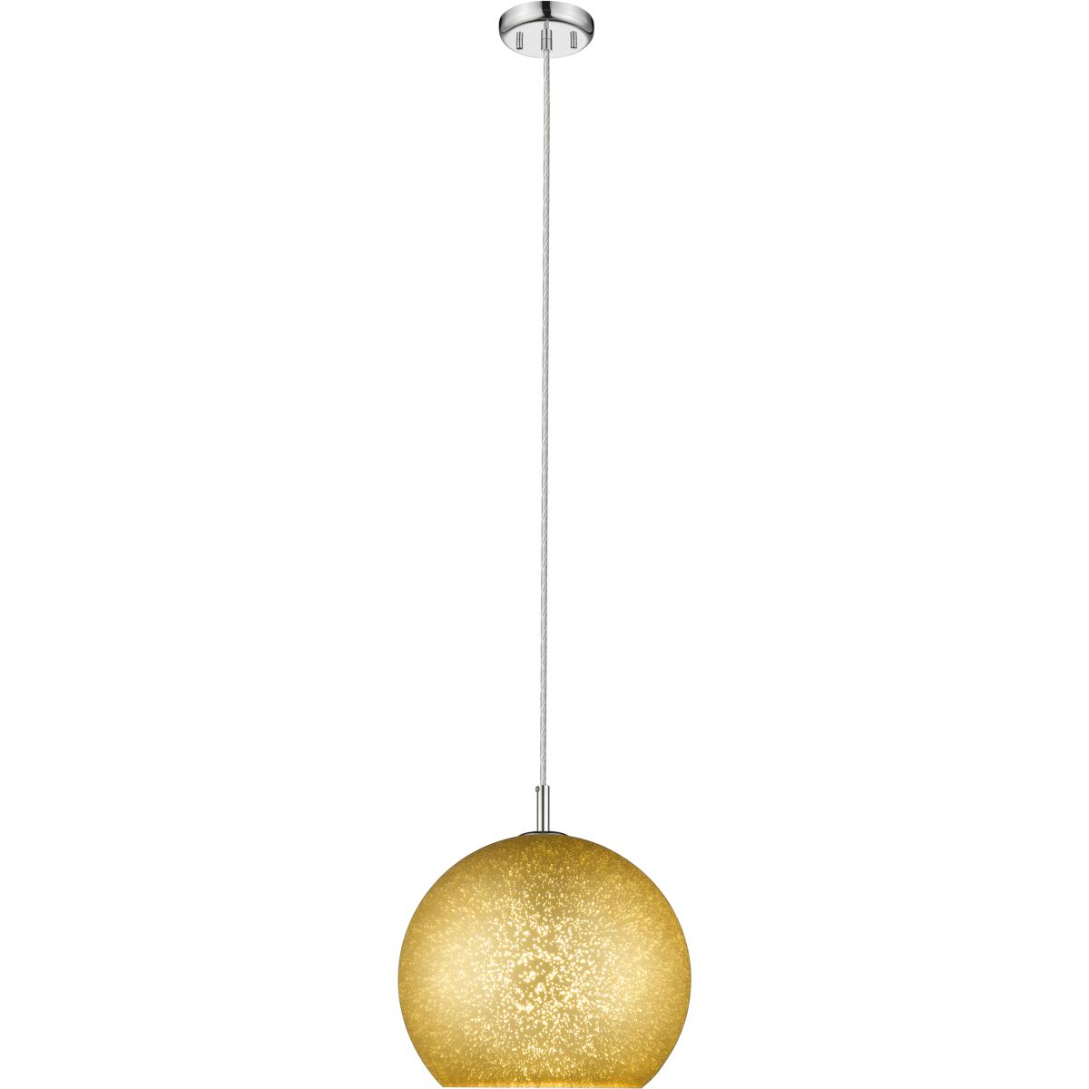 Z-Lite 914-12CH Nimbus 1 Light 12 inch Chrome Pendant Ceiling Light