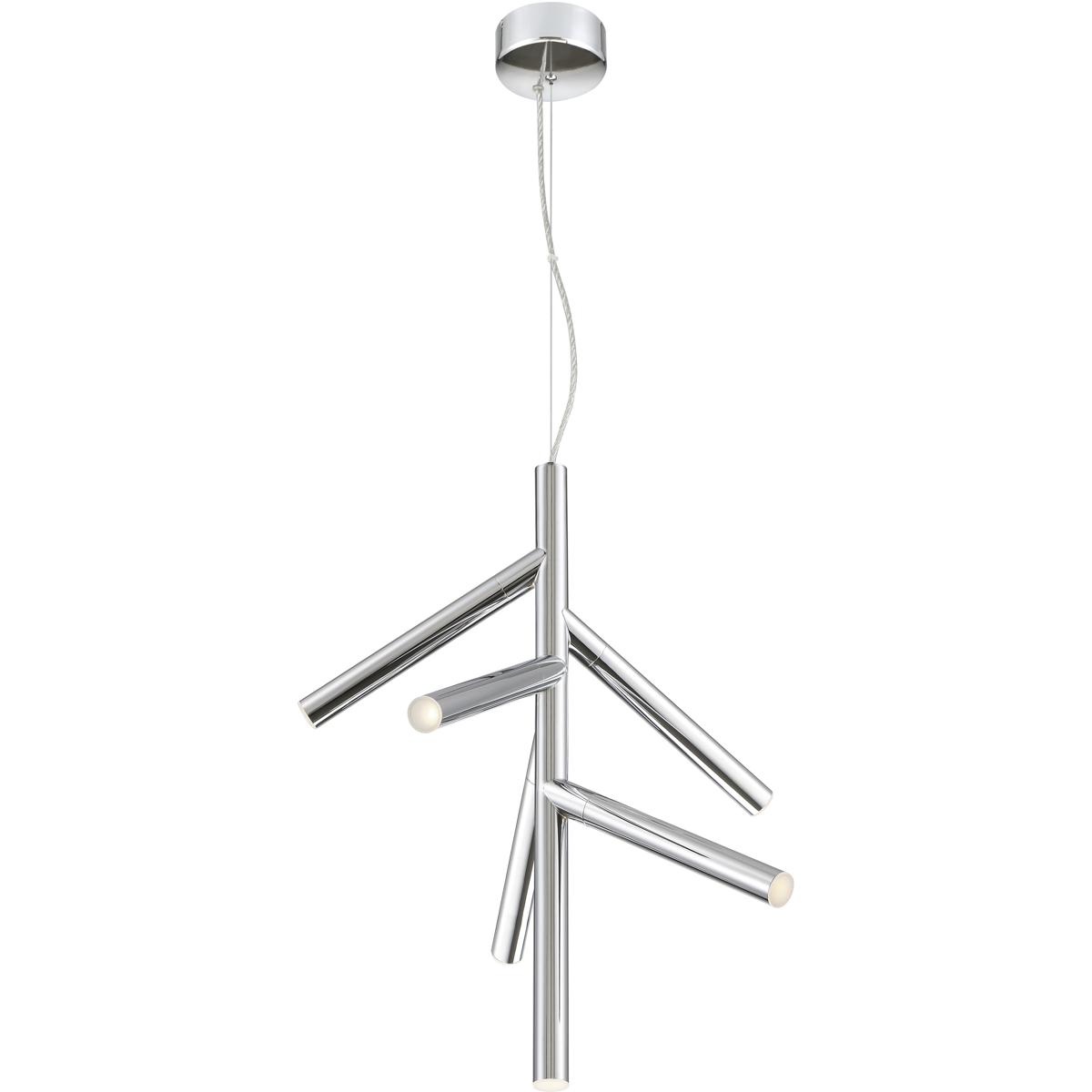 Z-Lite 917-6CH-LED Forest LED 20.25 inch Chrome Pendant Ceiling Light in 6