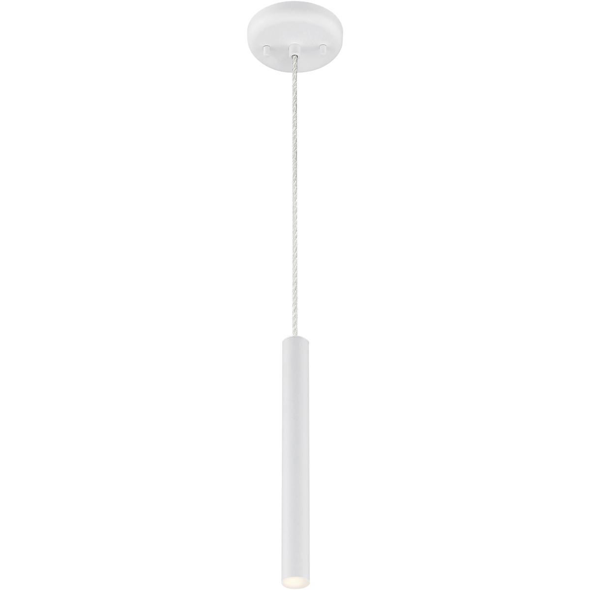 Z-Lite 917MP12-WH-LED Forest LED 4.75 inch Matte White Pendant Ceiling Light in Matte White Steel