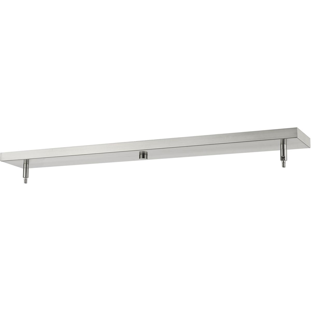Multi Point Canopy Ceiling Plate, 2-Light, 4.5 In.W x 34 In.L x  In.H, Brushed Nickel