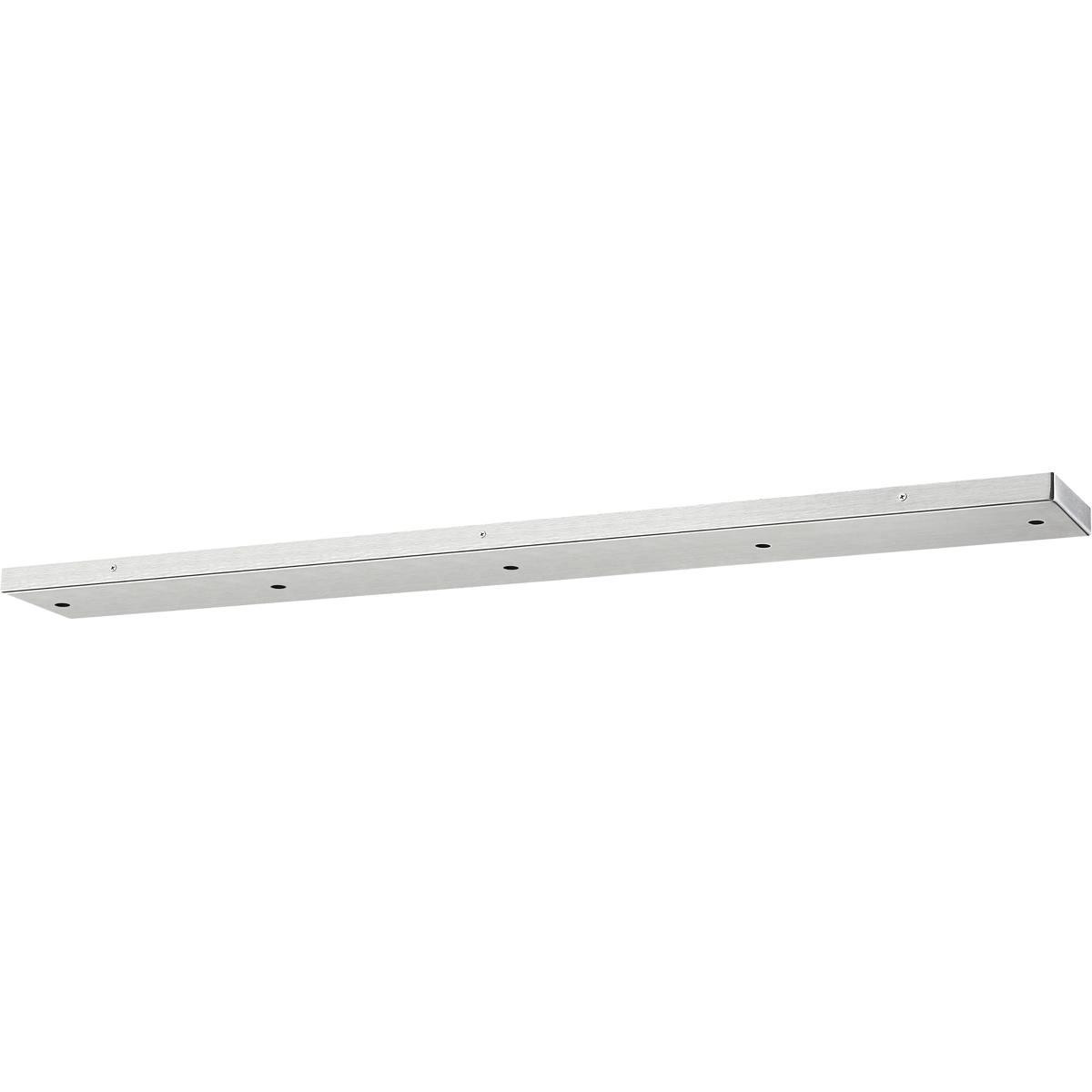 Multi Point Canopy Ceiling Plate, 5-Light, 4.75 In.W x 42 In.L x 1 In.H, Brushed Nickel