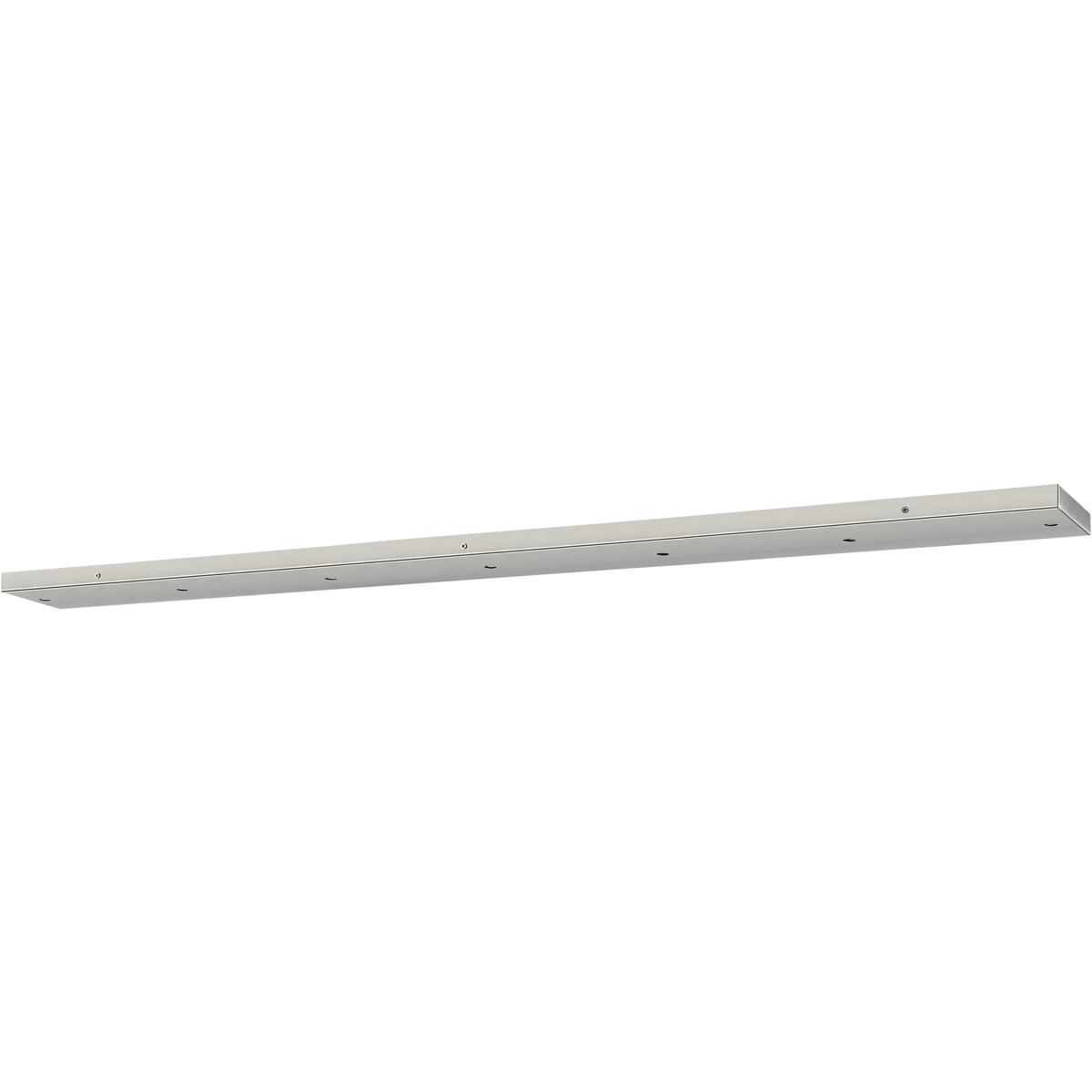 Multi Point Canopy Ceiling Plate, 7-Light, 4.75 In.W x 54 In.L x 1 In.H, Brushed Nickel