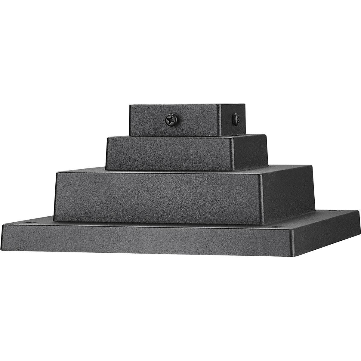 Z-Lite LSQPM-BK Pier Mounts Sand Black Outdoor Posts + Hardware